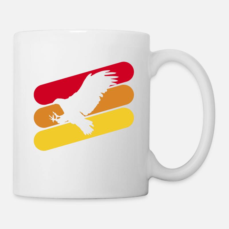 Aigle, faucon, oiseau - Mug blanc - blanc