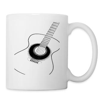 Acoustic guitar - Mug - white - Right