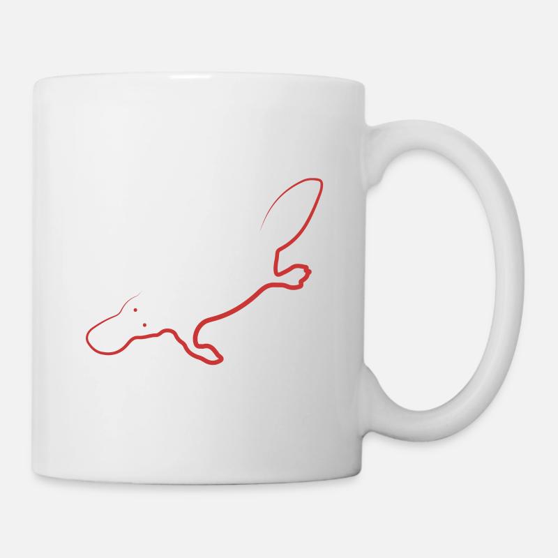 Platypus - Schnabeltier - Tasse - Weiß