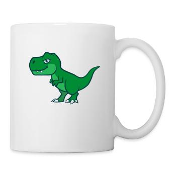 Lustiges Baby-Saurier - Shirt - Tasse - Weiß - Rechts