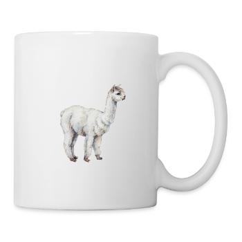 Alpaca-Shirt - Tasse - Weiß - Rechts