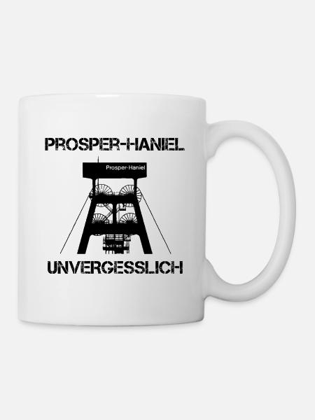 Zeche Prosper-Haniel Bottrop unvergesslich - Tasse - Weiß