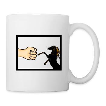 Équitation cadeau équestre · un ami - Mug blanc - blanc - Droite