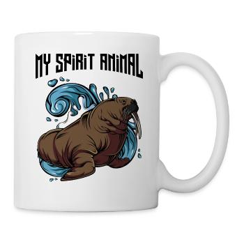 Walrus My Spirit Animal | Wildlife animals gift - Mug - white - Right