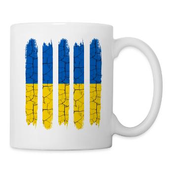 Trendy Ukraine couleurs nationales modern pays cadeau - Mug blanc - blanc - Droite