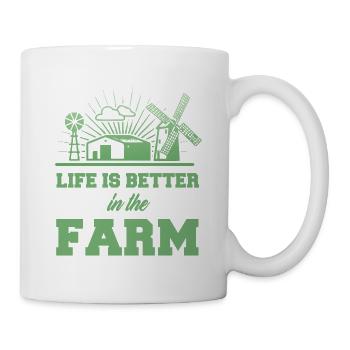 Farmer farmer farmer tractor farm gift - Mug - white - Right