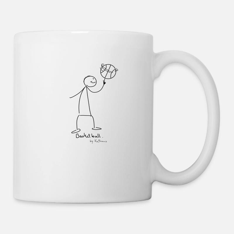Basket-ball. - Mug blanc - blanc