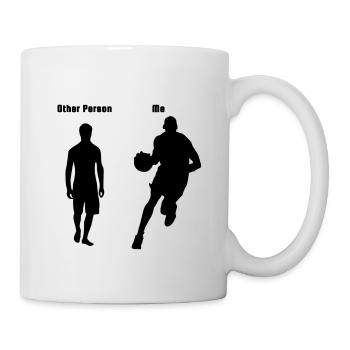 Basketballer jersey sports ball sport gift - Mug - white - Right