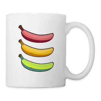 Banane banane cadeau drôle fruit coloré délicieux - Mug blanc - blanc - Droite