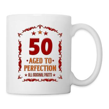 50e anniversaire 50 ans - Mug blanc - blanc - Droite