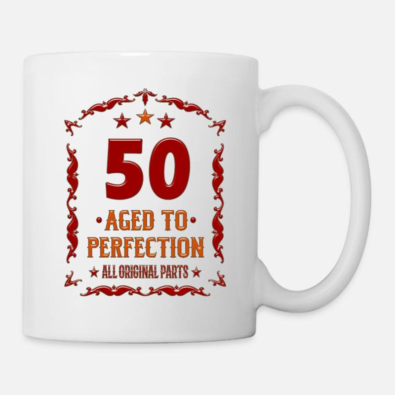 50th birthday gift 50 years old - Mug - white