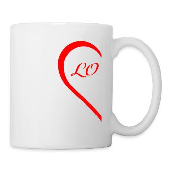 One Heart Half / Love, Cool Gift - Mug - white - Right