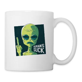 Sucer l'homme - Mug blanc - blanc - Droite
