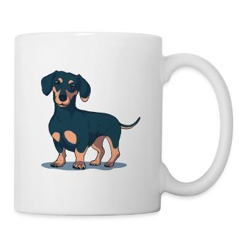 Dachshund Dog - Tasse - Weiß - Rechts
