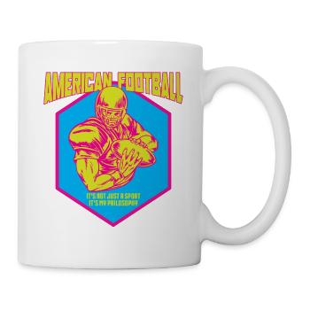 American football saying quarterback - Mug - white - Right