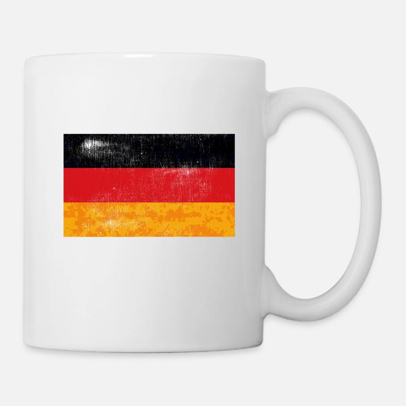 Deutschland Deutsch Deutsche Flagge Geschenk Idee - Tasse - Weiß