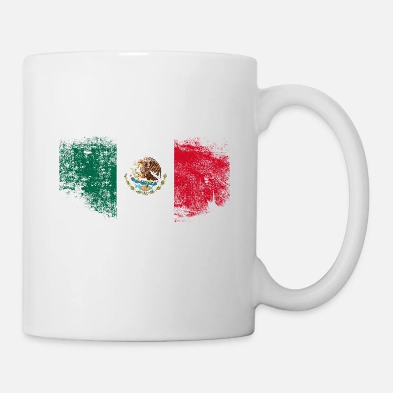 Drapeau mexicain - Mug blanc - blanc