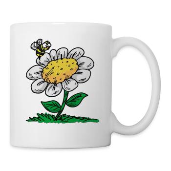Daisy Bee Marguerite Maßliebchen - Mug - white - Right
