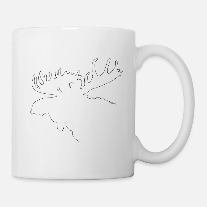 Elch - Tasse - Weiß