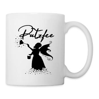 Putzfee cleaning lady ladies women cute T-shirt - Mug - white - Right