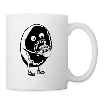 DONUT HORROR DARK GRUFTI GOTHIC SKULL DARK - Tasse - Weiß - Rechts