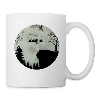 Gyrocopter Tragschauber Mondschein Geschenk (0435) - Tasse - Weiß - Rechts