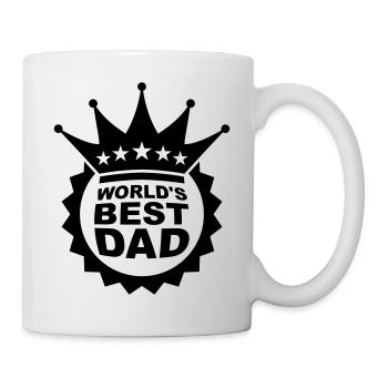 Worlds Best Dad Logo - Mug - white - Right