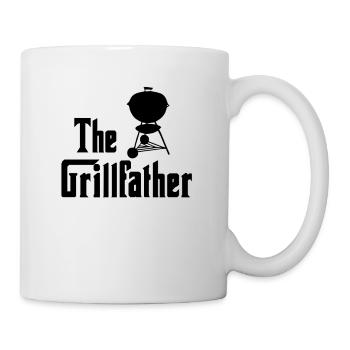 The Grillfather - lustig, grillen, bbq Geschenk - Tasse - Weiß - Rechts
