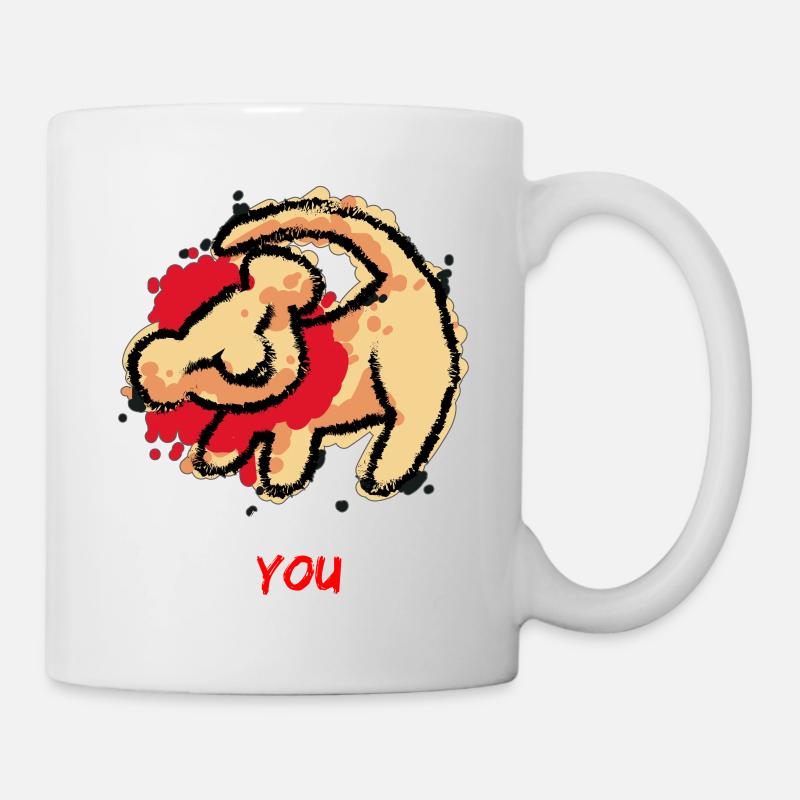 REMEMBER WHO YOU ARE Lion Bébé Lionne roi - Mug blanc - blanc