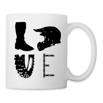 Love motocross - Mug - white - Right