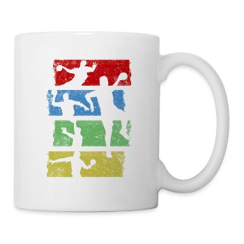 Cadeau de passe-temps sportif sportif d'équipe de handball - Mug blanc - blanc - Droite