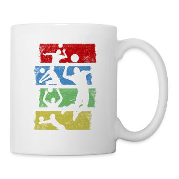 Cadeau d'équipe sportive de volleyball - Mug blanc - blanc - Droite