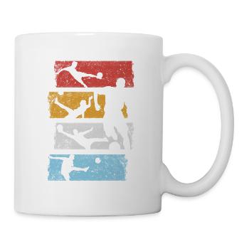 Cadeau d'équipe de football rétro vintage - Mug blanc - blanc - Droite