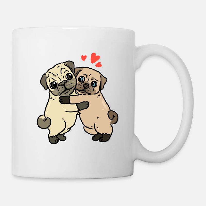 Möpse | Mops - Tasse - Weiß