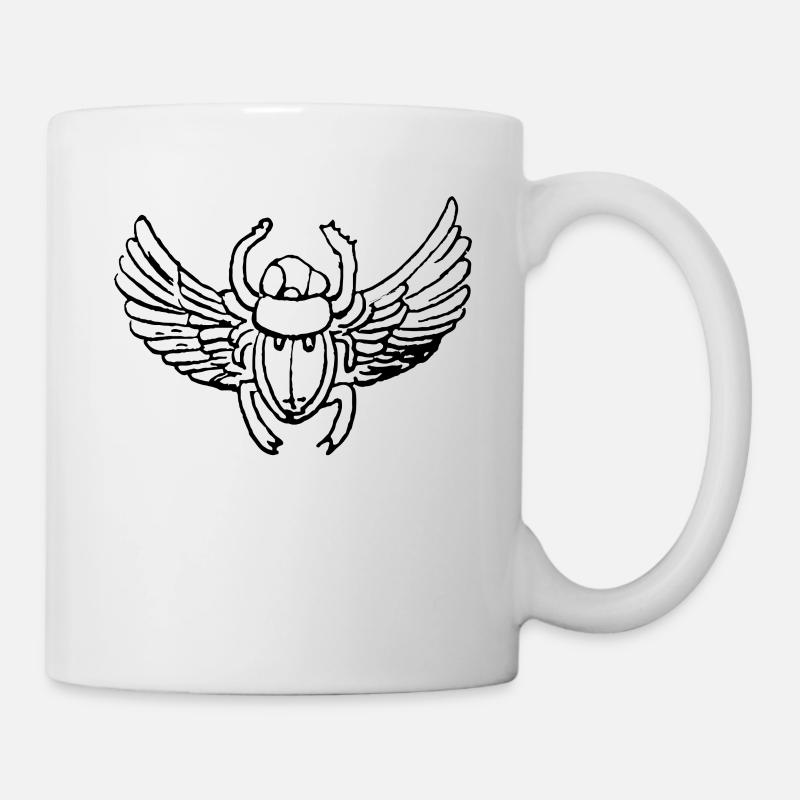 Égypte Skarabée Symbole - Mug blanc - blanc