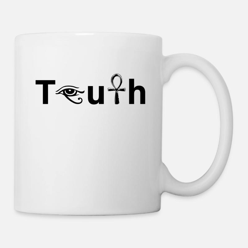 Egypte Ankh Horusauge Vérité - Mug blanc - blanc