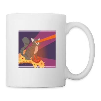 Cat Pussy Pizza Food Hunger Hangover Funny - Mug - white - Right