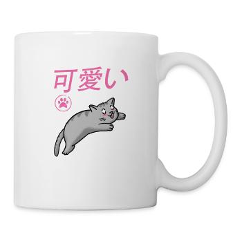 Kawaii Cat Cat cadeau mignon et mignon - Mug blanc - blanc - Droite