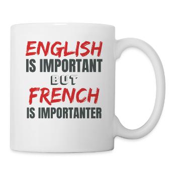 Professeur de français Frenchman France Idée cadeau - Mug blanc - blanc - Droite
