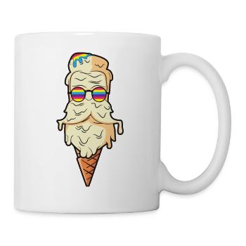 Schmelzende Sahne-Zauberer-Kegel - Tasse - Weiß - Rechts
