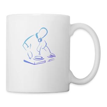 cool blue DJ - Mug - white - Right