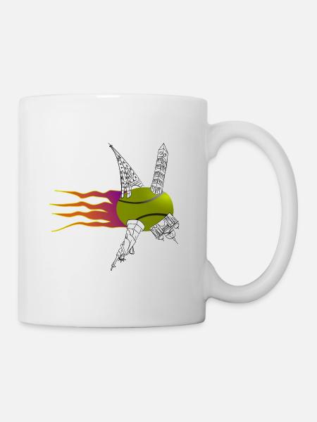 Tennis Grand Slam Paris New York London Melbourne - Tasse - Weiß