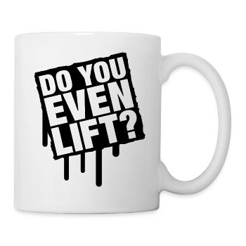 do_you_even_lift_f1 - Mug blanc - blanc - Droite