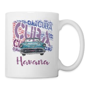 Havana Cuba Souvenir Geschenk T-Shirt - Tasse - Weiß - Rechts