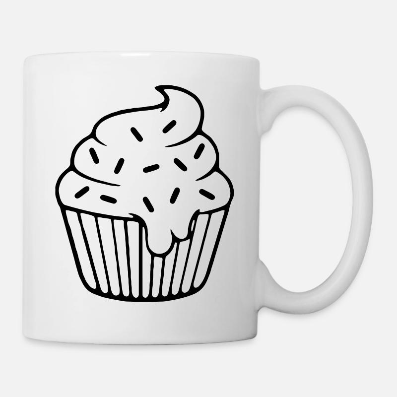 Cupcake - Tasse - Weiß