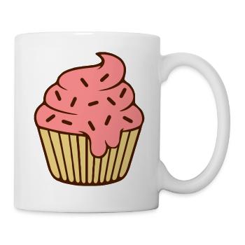 Cupcake - Tasse - Weiß - Rechts