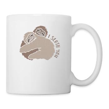 Je te paresse t-shirt Drôle paresse Saint Valentin - Mug blanc - blanc - Droite