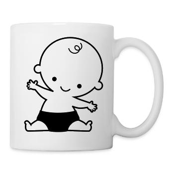 Baby - Tasse - Weiß - Rechts