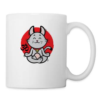 Yoga cat - Mug - white - Right