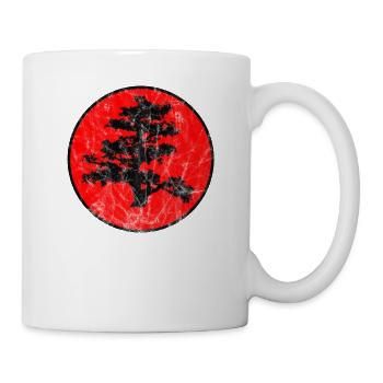 Bonsai Arbre Japon Zen Chakras Bouddhisme Vintage - Mug blanc - blanc - Droite